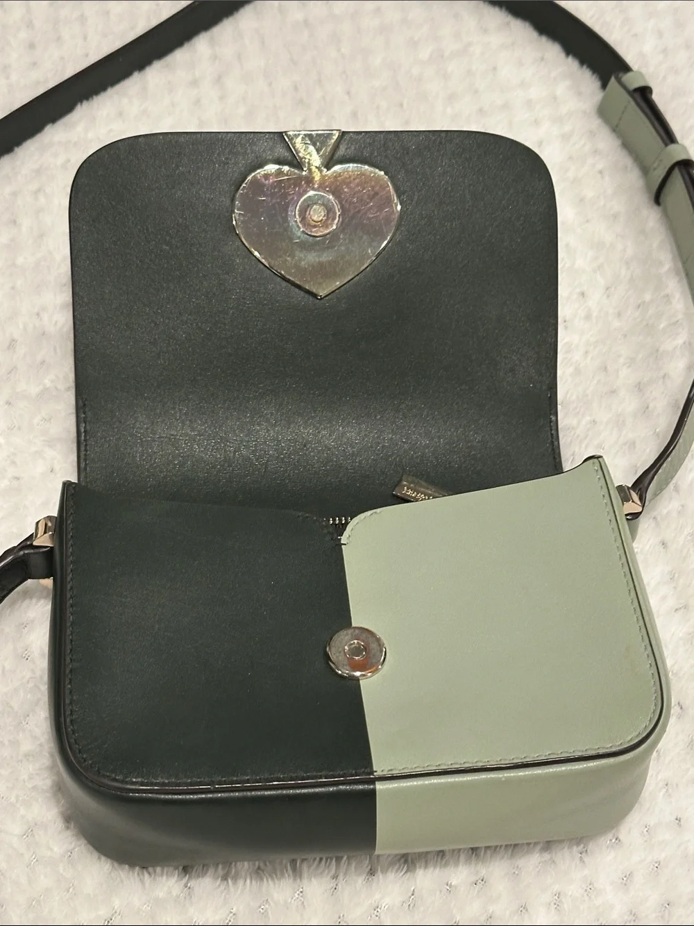 kate spade Two-Tone Greens Kate Spade Accent Crossbody
